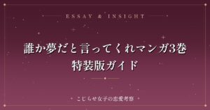 誰か夢だと言ってくれマンガ3巻特装版ガイド